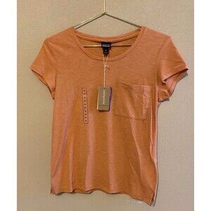 Patagonia NWT Women's Sz XS Mainstay Short Sleeve Pocket T-Shirt Toasted Peach